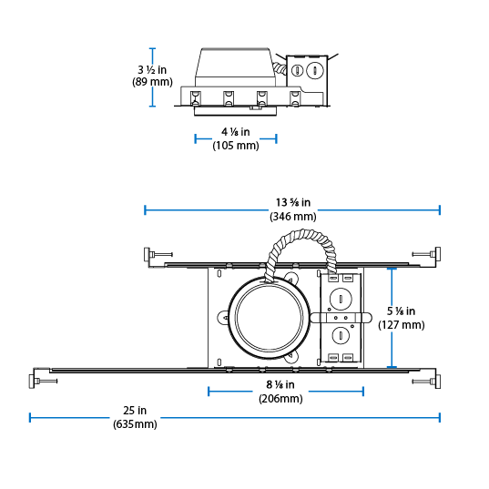 Nicor - 4" IC N.C SHALLOW HOUSING