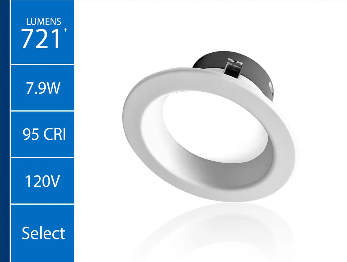 NICOR - 4" LED ROUND DOWNLIGHT 5CCT