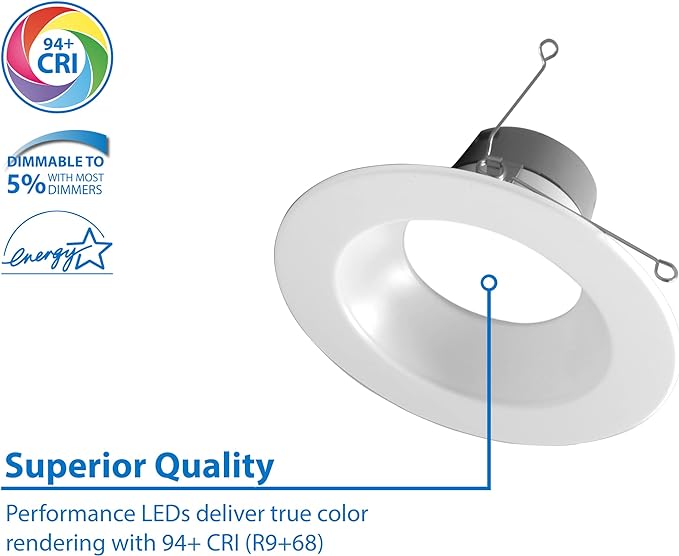 NICOR - 6" ROUND LED DOWNLIGHT 5CCT